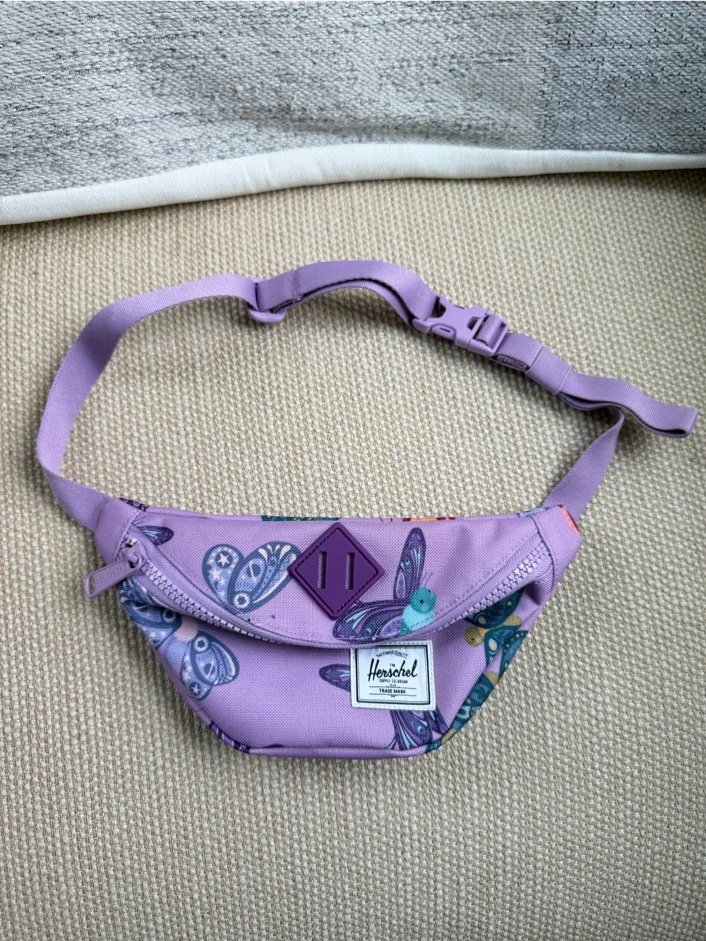 Little Herschel Heritage Hip Pack In Butterfly Lavendula 1 Liter Girls Purple